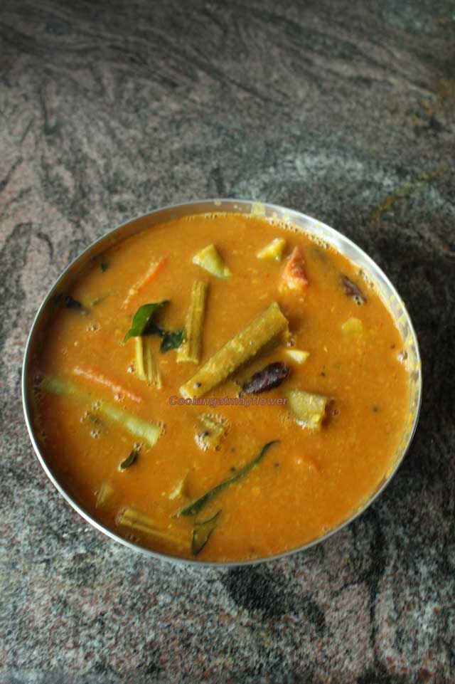 cooker sambar recipe