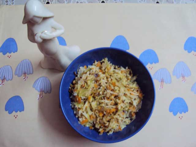 cabbage carrot thoran