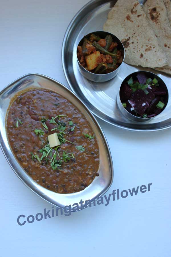 dal curry with sabzi