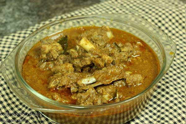 roasted coconut mutton curry